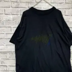 USA製90sヴィンテージTシャツ！シングルステッチ　ブラック半袖古着XL 20
