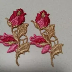 バラの刺繍モチーフ 20個