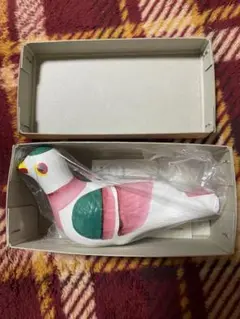 【希少】新品未使用　下川原焼　五代目　高谷晴治　鳩笛　栞付き　当時ものビンテージ