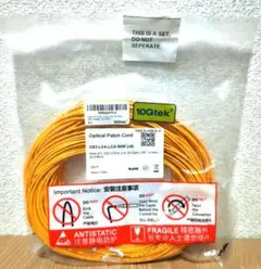 光ファイバーケーブル 10gtek os2-lca-lca-s 8m 5本セット