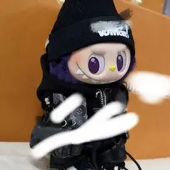 人気　ラブブ　Labubu 黒い5点　アウトフィットセット　着替え用 再入荷!