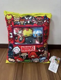 新品未使用タグ付⭐️MARVELキャラクタークッションマスコット6体付き