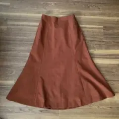 スーツカンパニー　スカート　キャメル　40