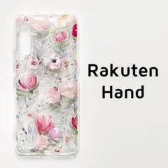 Rakuten Hand ケース フラワー 花 透明