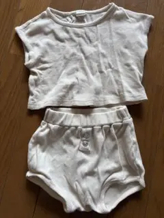 美品　本日200円引きnunubiel セットアップ　S 韓国服　ベージュ
