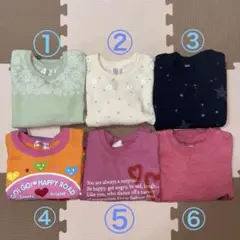女の子　トレーナー　6枚セット