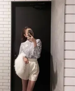 シェリエ サイドZIPショートパンツ