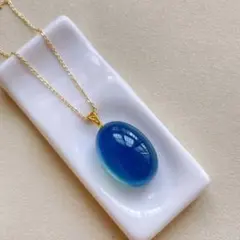 【高級】天然 アクアマリン ペンダントトップ k18 9.7g