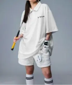 ANTIQUA STCH GOLF 吸汗速乾ロゴ入りポロシャツ ポロシャツ