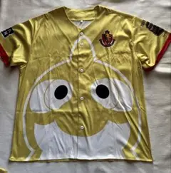 金シャチグランパスくんベースボールシャツ　フリーサイズ②