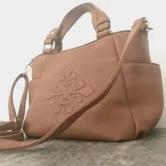 美品　パトリックコックス 2WAYバッグ ビッグロゴ シボ革 ショルダーバッグ