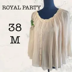 【ROYAL PARTY】ロイヤルパーティ ブラウス M 花レース 超美品