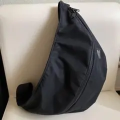 美品ポーター グレージュ ウエスト ボディバッグ