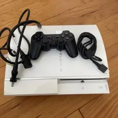 PlayStation 3 本体 ホワイト DualShock 3付き　ジャンク