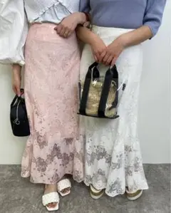 lNGNI マーメイドスカート　レース