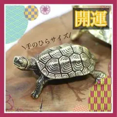幸福 金運アップ 金 亀 カメ かめ ゴールド 縁起 盆景 置物 風水