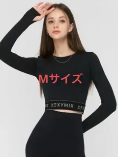 XEXYMIX ロゴ入り　クロップド丈長袖　Mサイズ