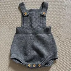 SHEIN ベビーオーバーオール　帽子付き　ニューボーンフォト　3-6M