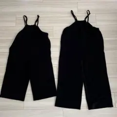 姉妹お揃いコーデ☆coca エンボスタックオーバーオール☆120.140cm