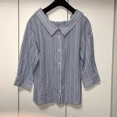 インデックス❤︎爽やかストライプ生地ブラウス⭐︎超美品！