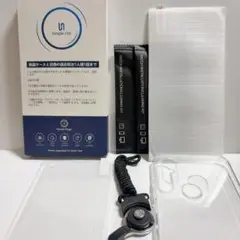 Android用クリアケースとガラスフィルム２枚　ストラップ付き　※機種不明