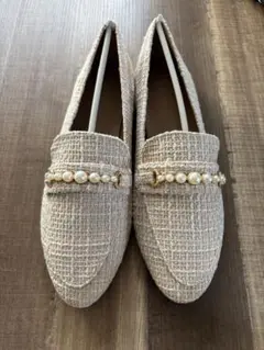 新品未使用♡ホワイトパールローファー