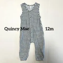 QUINCY MAE 12m ギンガムチェックロンパース