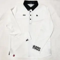 【美品】ハチヤーズ　XL　ロゴプリント　長袖　バイカラー　白×黒