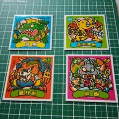旧ビックリマンシール 悪魔4枚セット