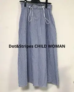 Dot&Stripes CHILD WOMAN ストライプ ロングスカート