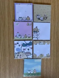 かわいい付箋 7種セット メモ帳 ステーショナリー