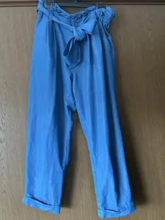 アーバンリサーチ　タックパンツ　七分　ブルー