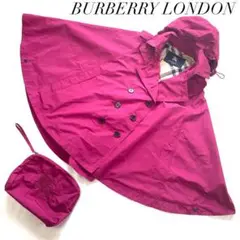 【美品】 Burberry London ポンチョ ナイロン ノバチェック