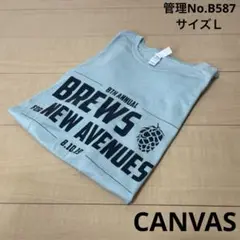 メンズ　USA古着　片面プリント　Tシャツ　CANVAS サイズＬ