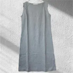 美品☆フレディーマック グレー ノースリーブワンピース 2/M ミニワンピ