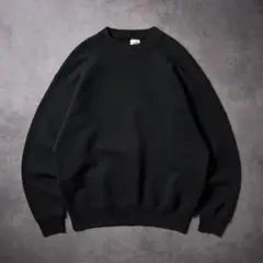 80s~90s BVD USA製 無地 スウェット ブラック L