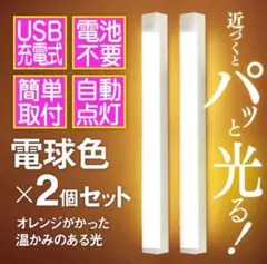 センサーライト 人感 LED 室内 照明 充電式