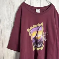 【入手困難】00s 古着 GILDAN ワインレッド Tシャツ #057