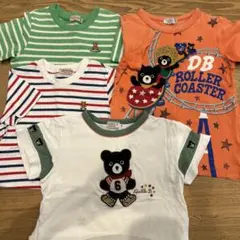 [サイズ110]ミキハウス/ダブルビー　Tシャツ4枚