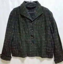Vintage カスリ柄 ウール・ジャケット・レディース