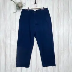 ☆ギャップ/GAP (33) カジュアルパンツ ワイド ネイビー 大きいサイズ