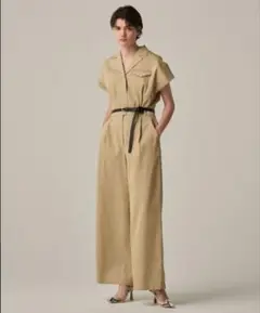 アンクレイヴ　ライト チノ ベルト付き オールインワン　ベージュ　ベルト欠品