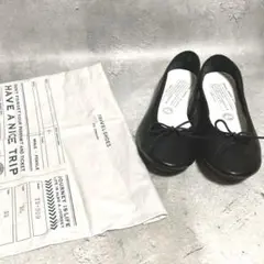 美品　ショセ　chausser (35) トラベルシューズ　バレエシューズ　黒
