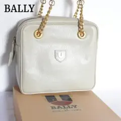 Bally バリー Uコレクション ゴールドチェーン ハンドバッグ 本革 レザー