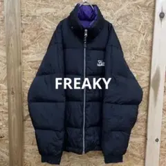 FREAKY フリーキー 肉厚 ダウンジャケット ストリート B系 ブラック L