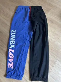 ZUMBA トレーニングパンツ 青/黒