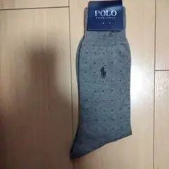 Polo Ralph Lauren グレー ドット柄ソックス