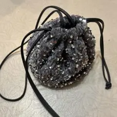 【SLOBE IENA】スパンコール　巾着バッグ