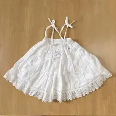 petit main レースロングスカート Sサイズ(80〜90cm)