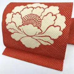 【着】14263o 着物 九寸名古屋帯 絞り 花文様 お洒落